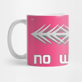 NO War text Art design. Mug